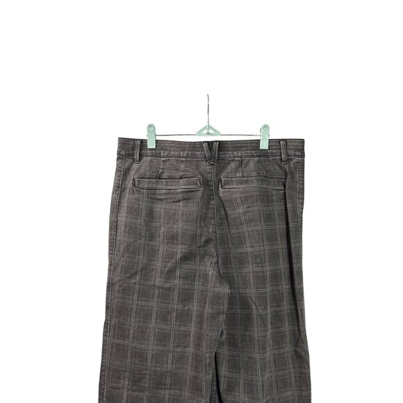 Democracy Womens Ab Solution Skyrise Wide Leg Jeans Size 14 Gray Plaid New - Picture 5 of 10